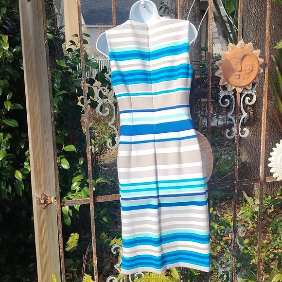 Calvin Klein New Size 8 Striped Dress - Picture 6 of 7